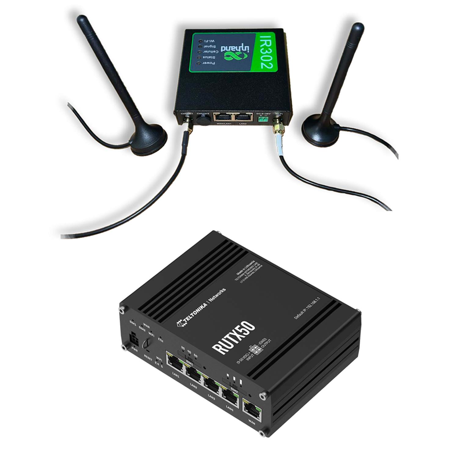 InHand IR302 4G Router & Teltonika RUTX50 5G Router