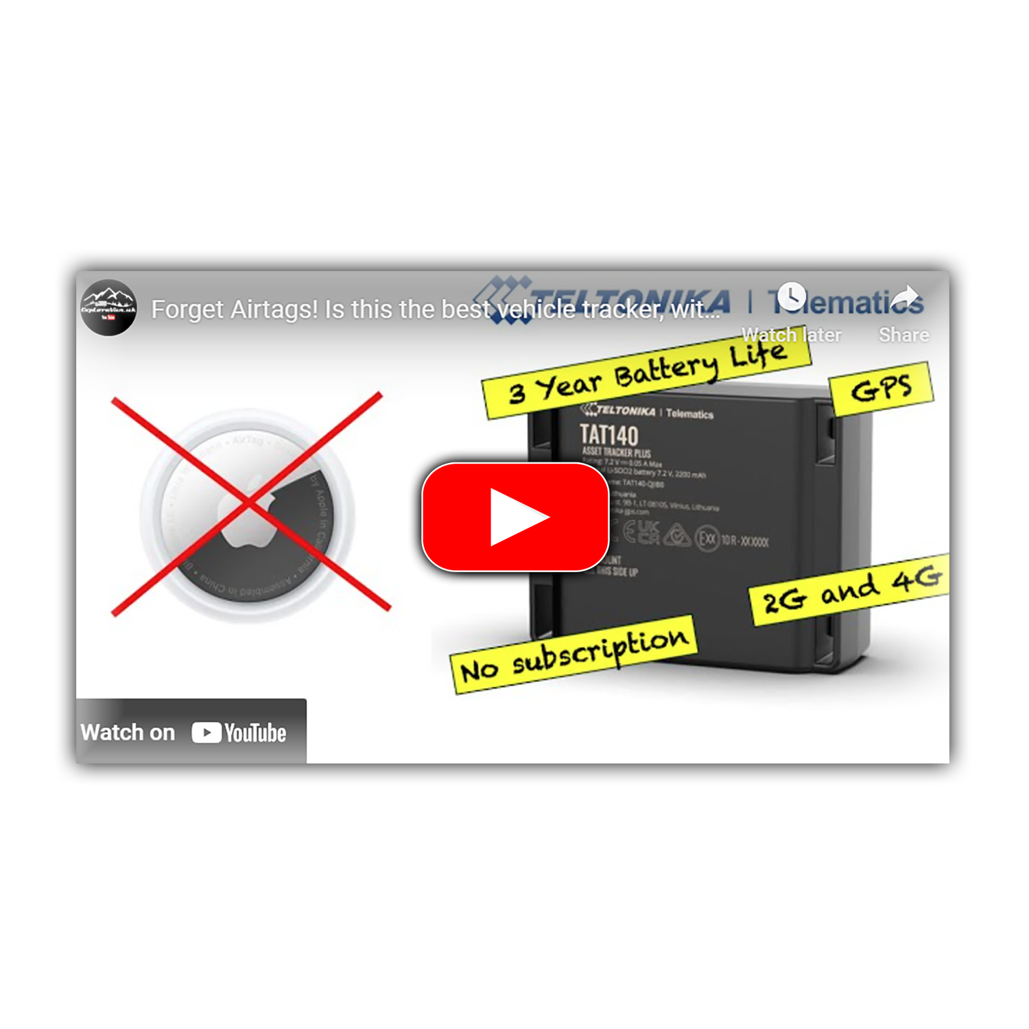 Teltonika Tracker TAT140 Video Review and set-up by Explore Van UK Mike